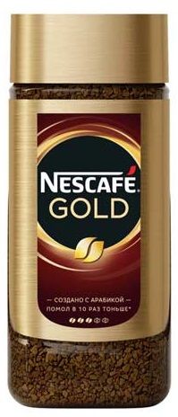 кофе nescafe gold растворимый сублимированный 95 г в стеклянной банке