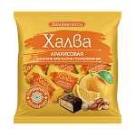 конфеты халва арахис с цук. апельсина глазир. деликатесса 240г  
